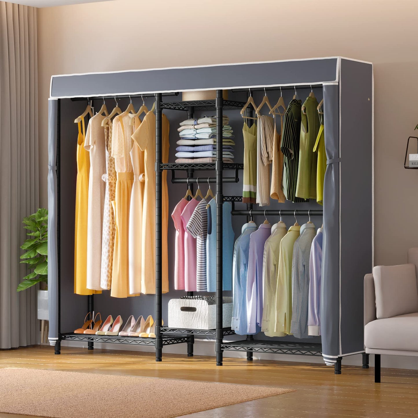 VIPEK 5-Tier Heavy Duty Garment Rack