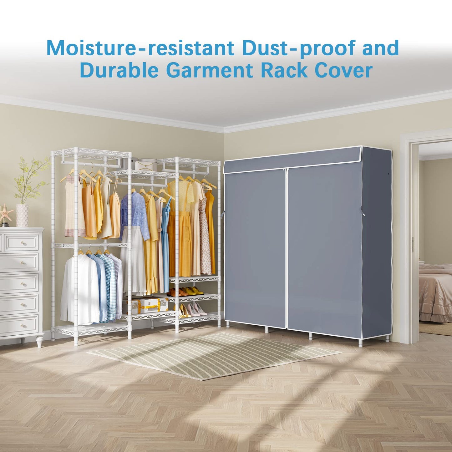 VIPEK V5C Heavy Duty Covered Clothes Rack