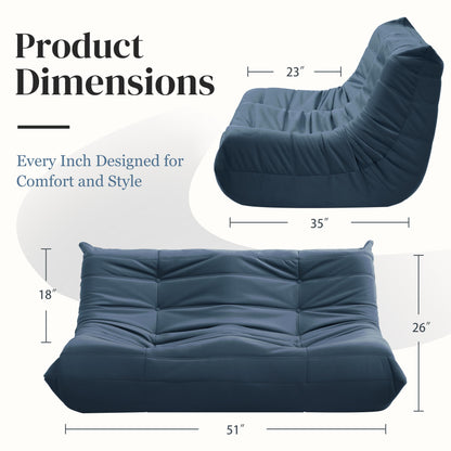 Dark Gray Bean Bag Chair