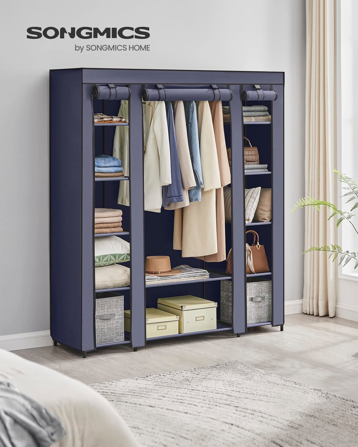SONGMICS Portable Closet Wardrobe