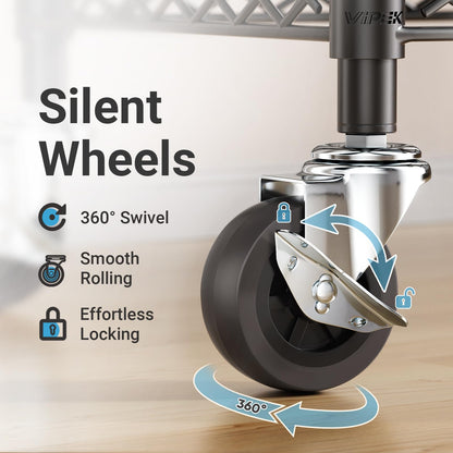 VIPEK R2 Rolling Clothes Rack with Wheels
