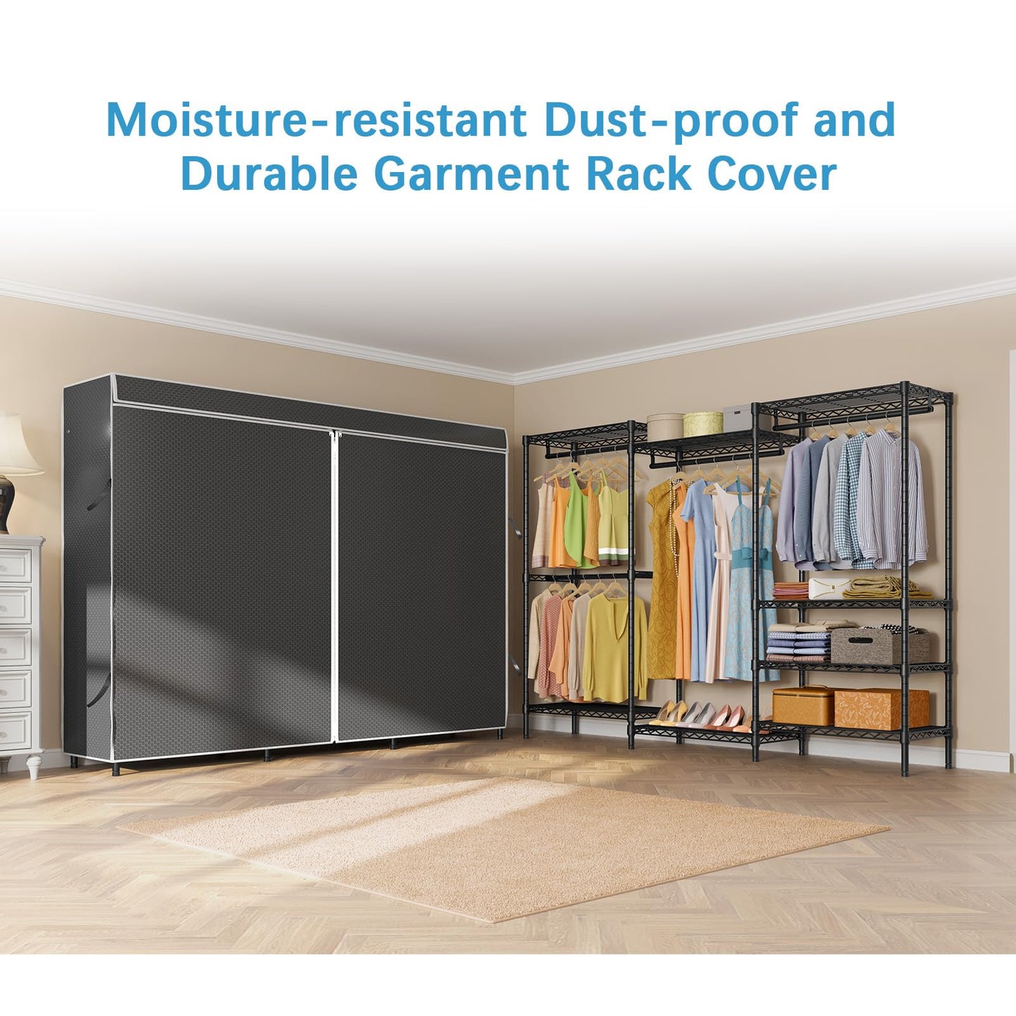VIPEK V5C Heavy Duty Covered Clothes Rack