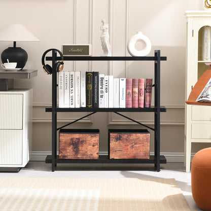 HCHQHS 4-Tier Industrial Bookshelf