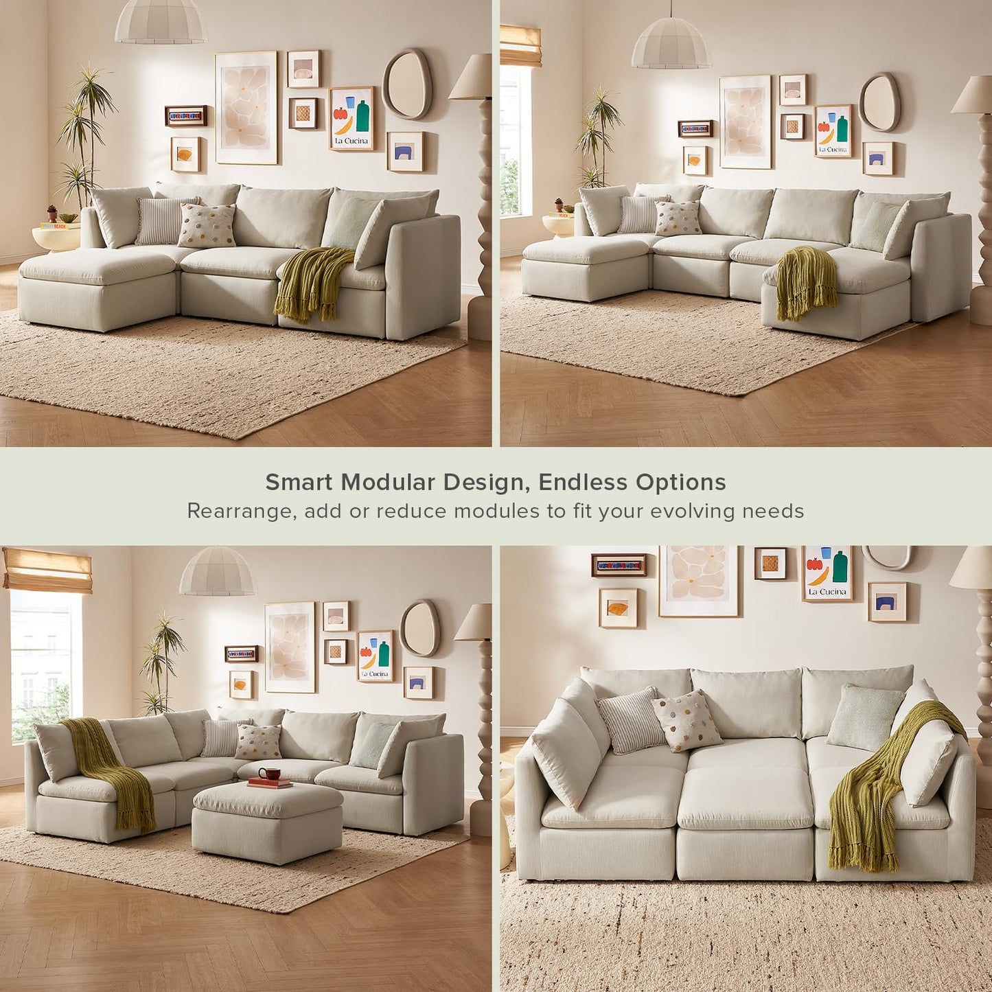 Mopio 6-Seater Modular Sofa Bed