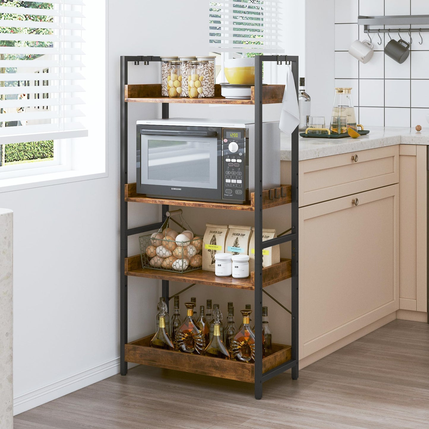 HCHQHS 6-Tier Bookcase