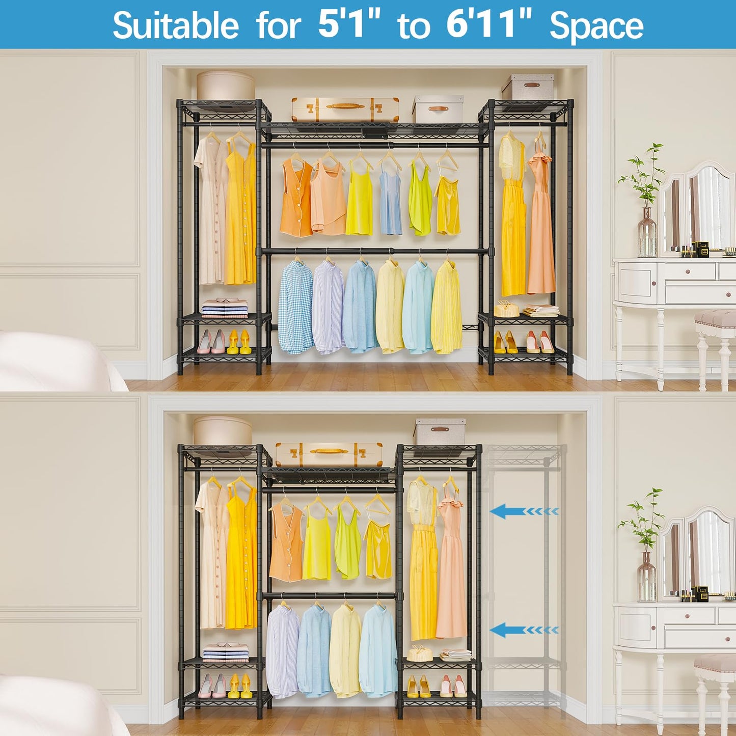 VIPEK X30 Adjustable Heavy Duty Clothes Rack