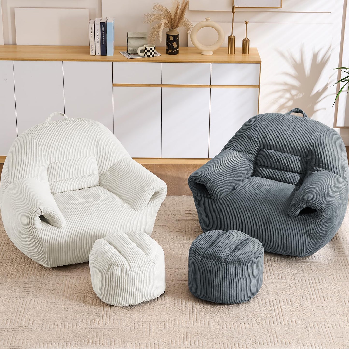 DAICO Bean Bag Chair White