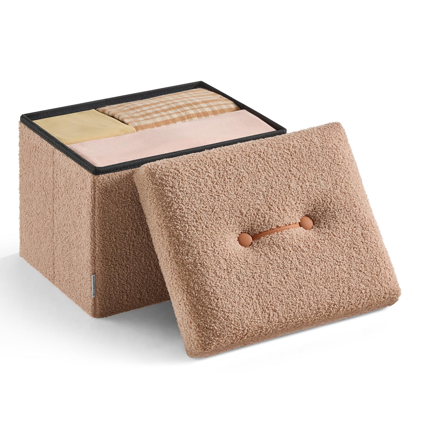 SONGMICS Storage Ottoman Bench, 15"x30"x15"