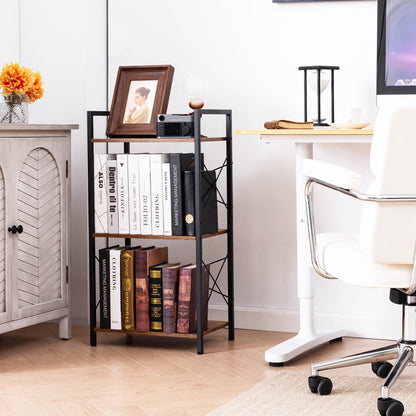 HCHQHS 4-Tier Industrial Bookshelf