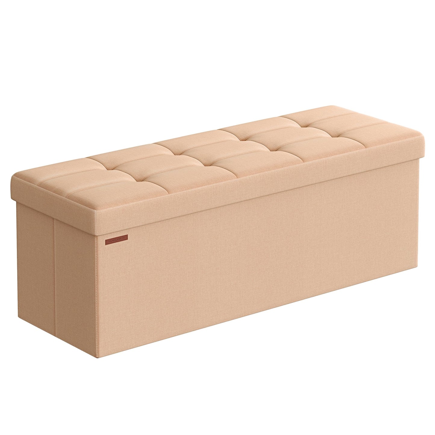 SONGMICS MAZIE 43" Folding Storage Ottoman Bench