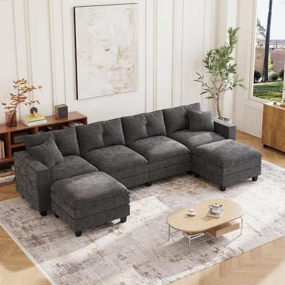 97" 5-Seater Modular Sofa – Beige