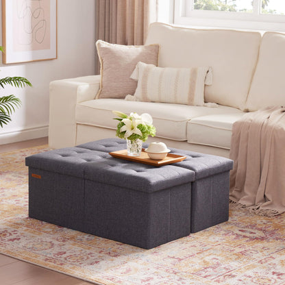 HAUSFRAU 31.5" Storage Ottoman Bench