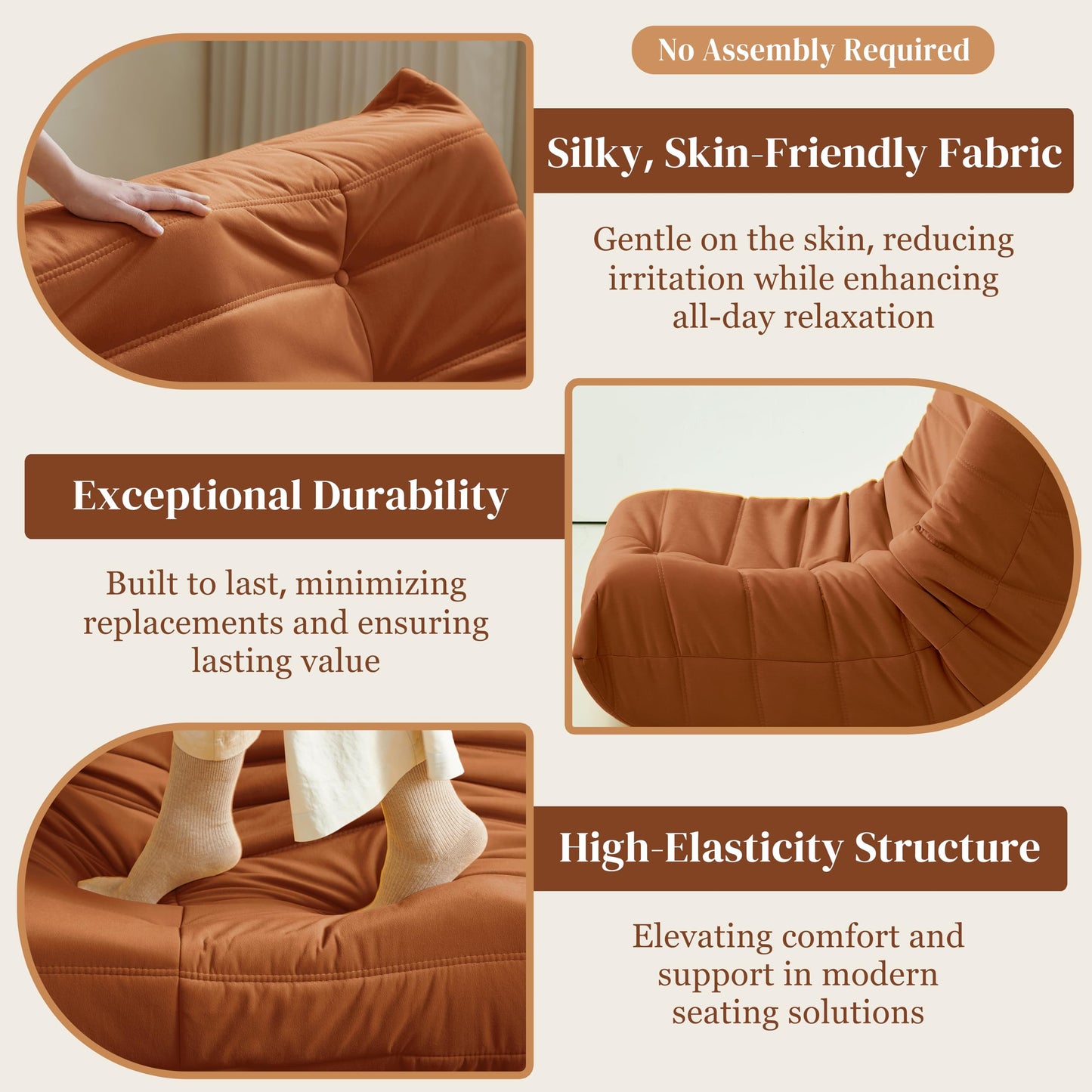 Dark Gray Bean Bag Chair