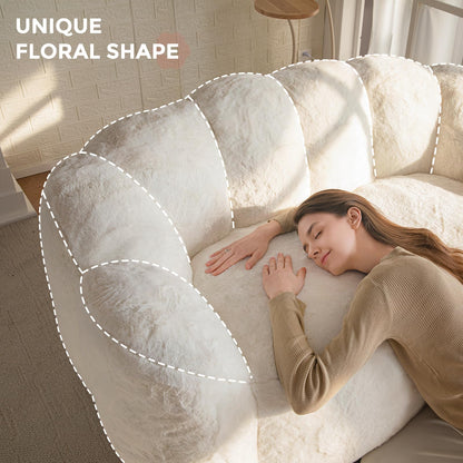 MAXYOYO Floral Bean Bag Chair – Beige