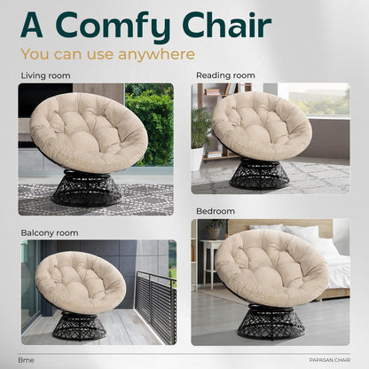 BME 40" Wicker Papasan Chair