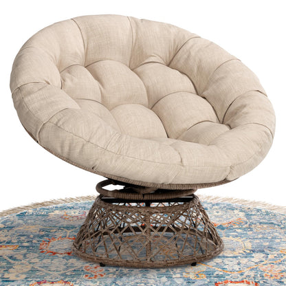 Bme 40" Papasan Swivel Chair