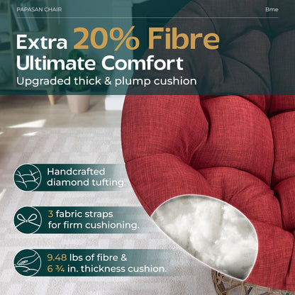 Bme 40" Papasan Swivel Chair
