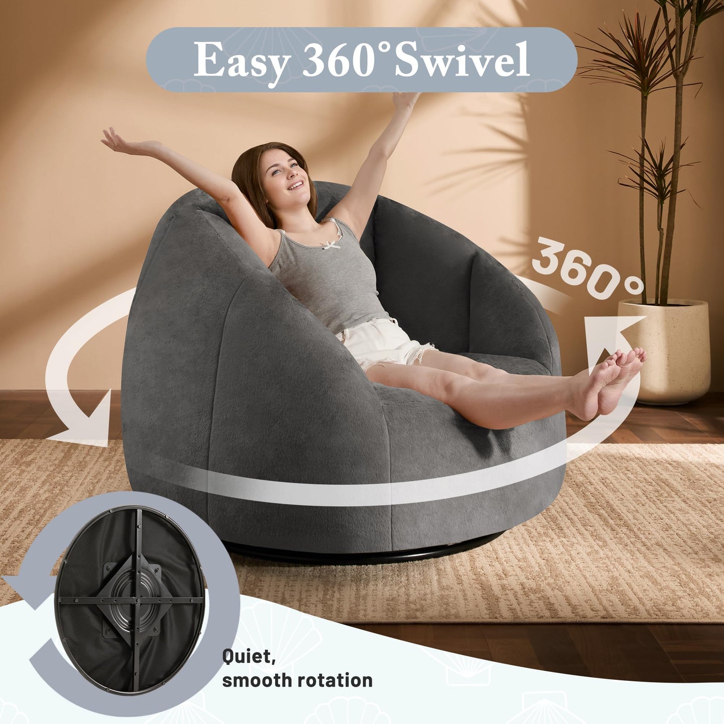 Giant Bean Bag Chair – Beige