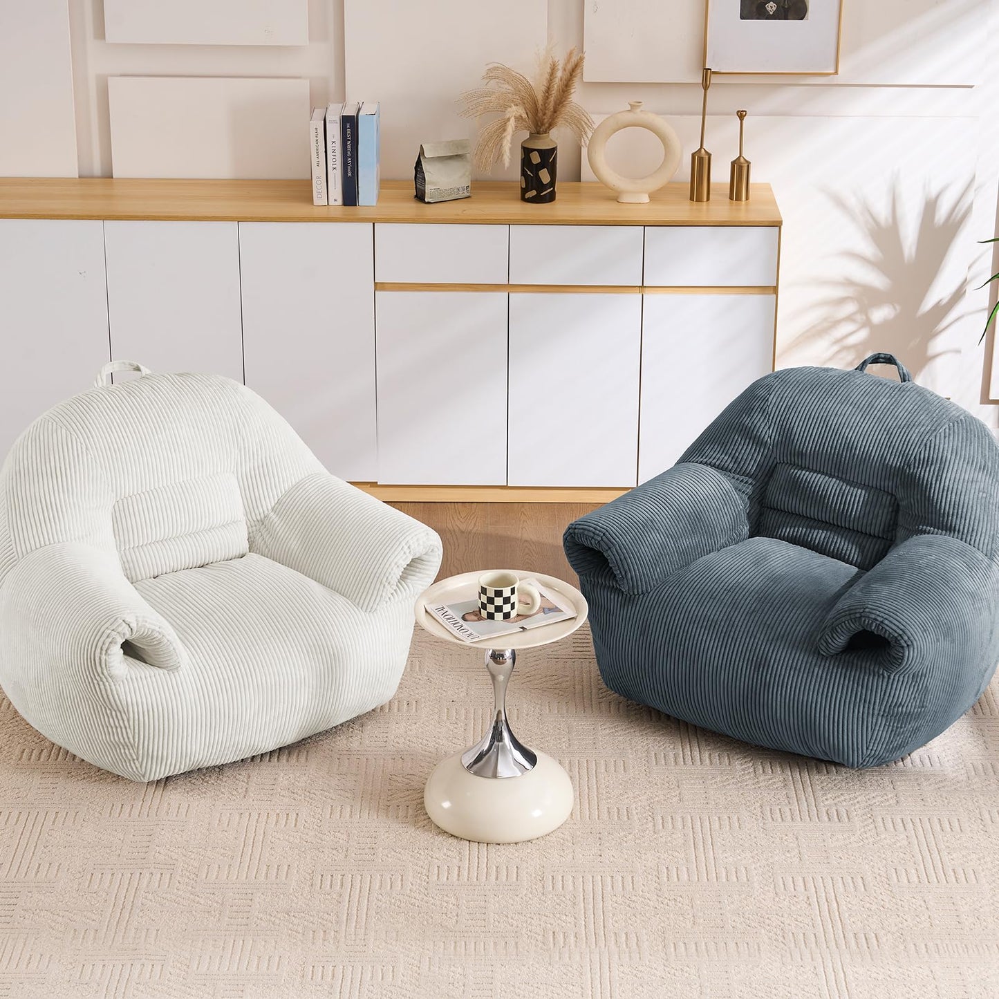 DAICO Bean Bag Chair White