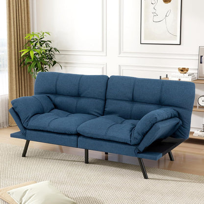 Vipbear Grey Futon Sofa Bed 71"