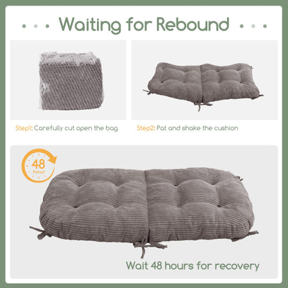HIGOGOGO Papasan Cushion Grey