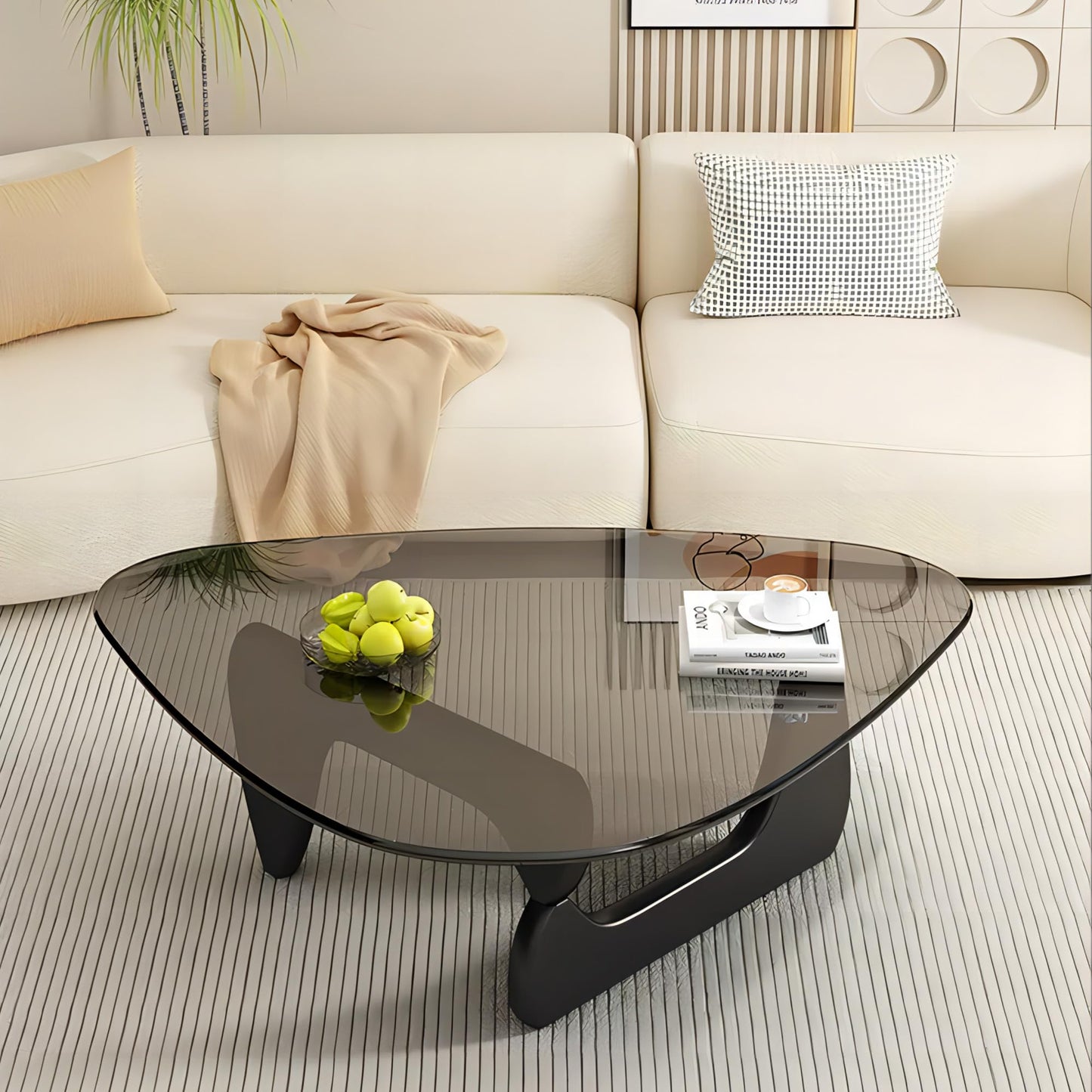EASYSOUL 32" Glass Coffee Table