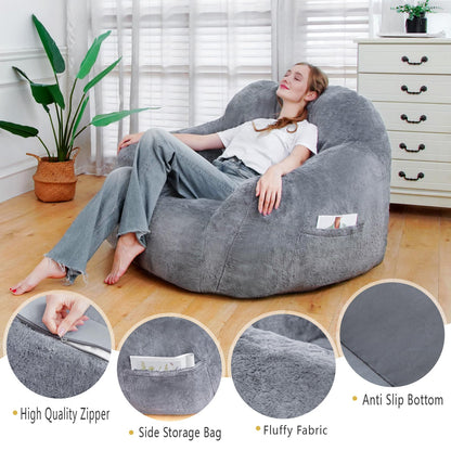 Giant Grey Bean Bag Chair