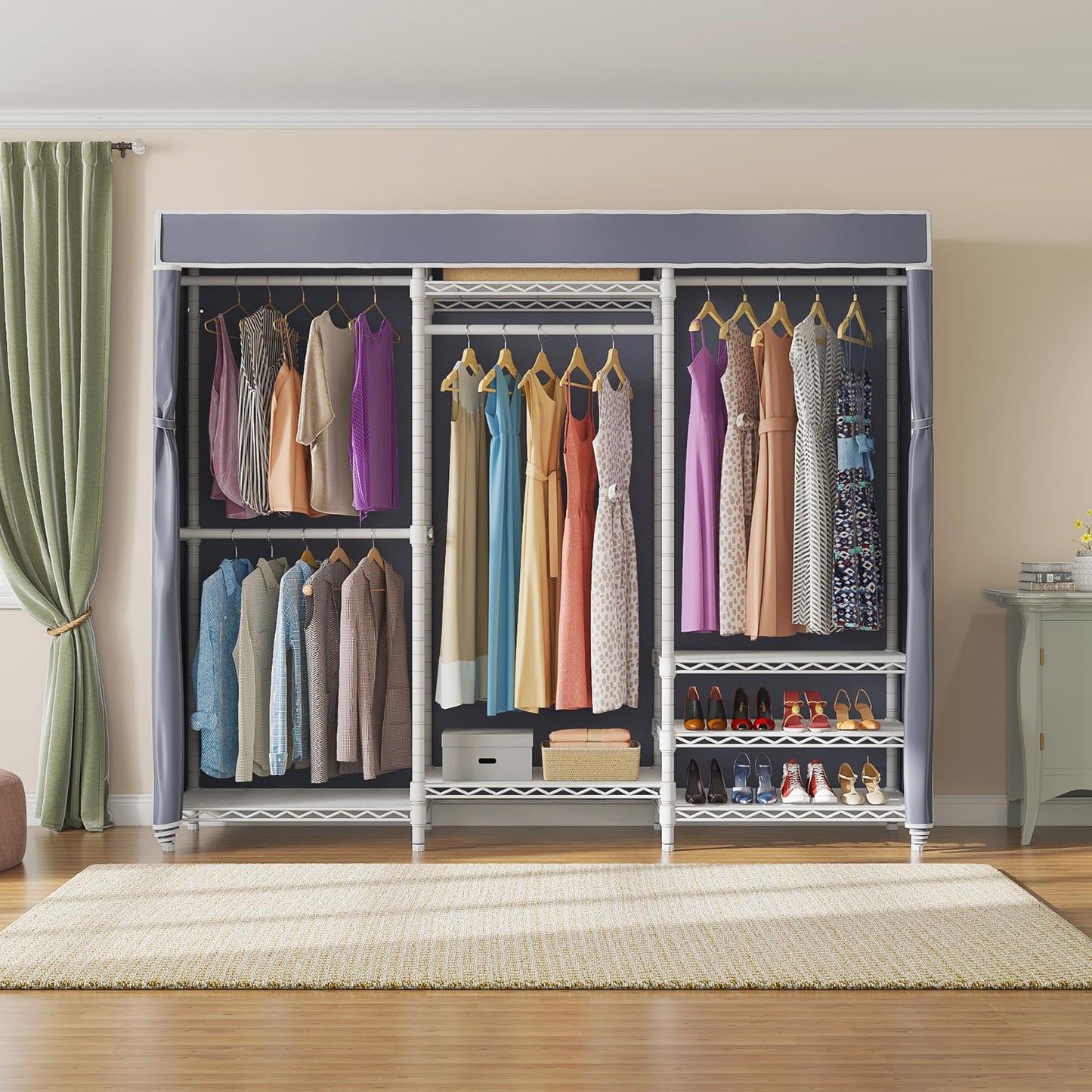 VIPEK V5C Heavy Duty Covered Clothes Rack