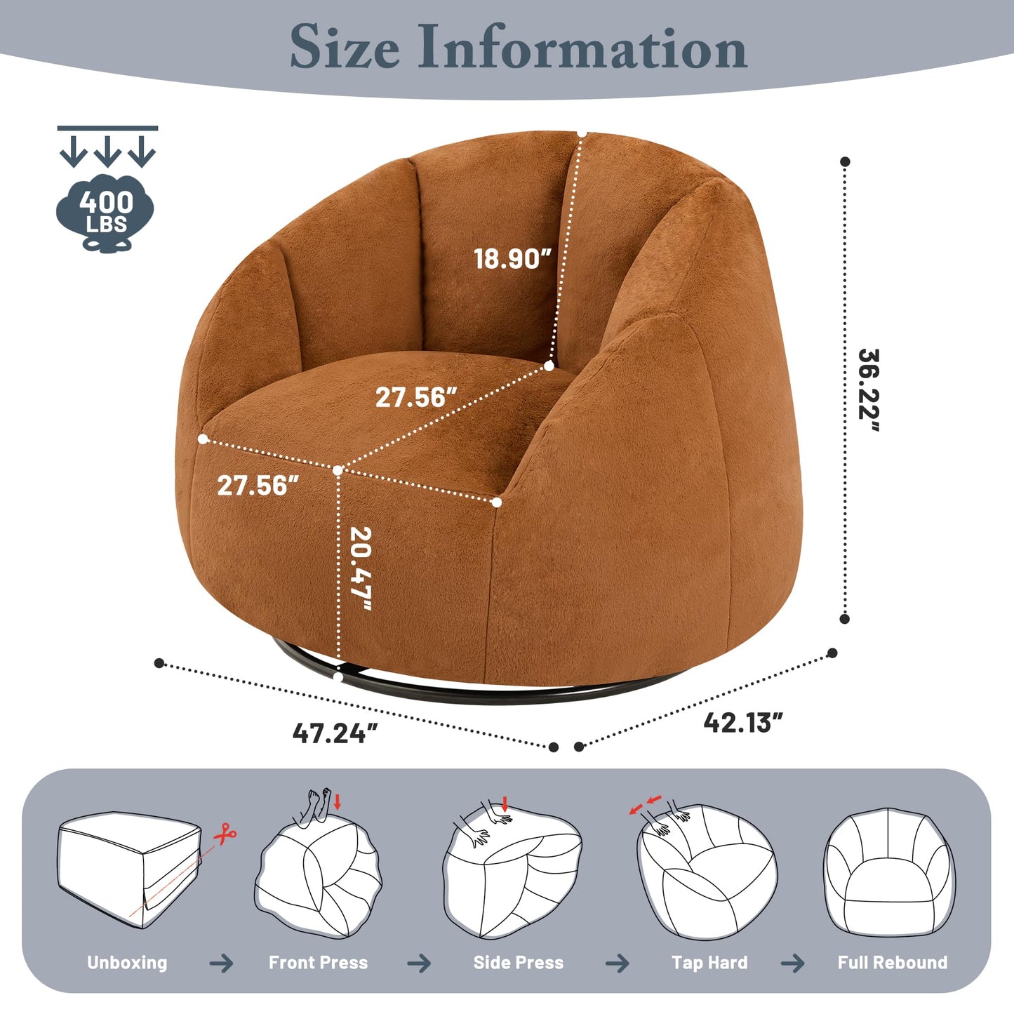 Giant Bean Bag Chair – Beige
