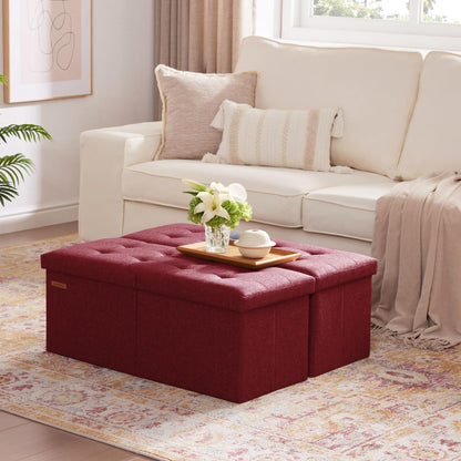 HAUSFRAU 31.5" Storage Ottoman Bench