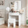 Haewon Vanity Desk White