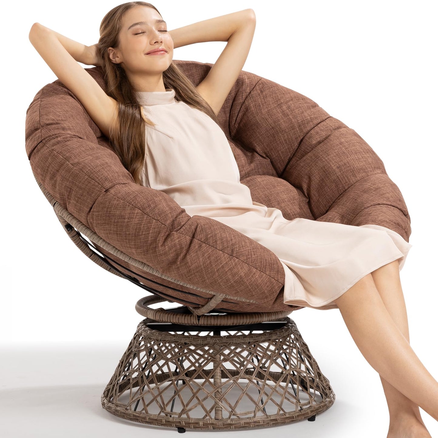 BME 40" Wicker Papasan Chair