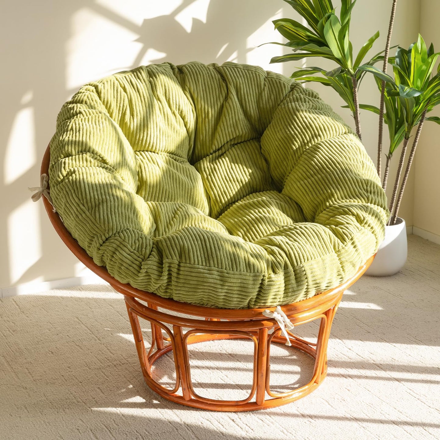 Papasan Chair Cushion 48" Green