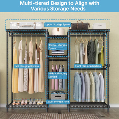 VIPEK 5-Tier Heavy Duty Garment Rack
