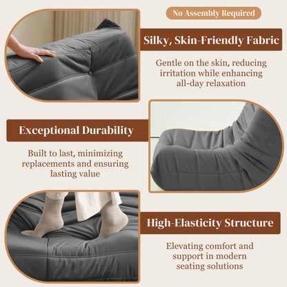 Dark Gray Bean Bag Chair