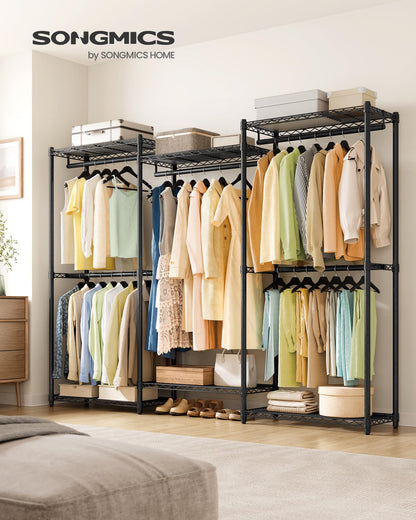 SONGMICS Heavy-Duty Portable Clothes Rack