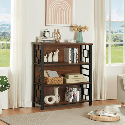 HOMISSUE 3-Tier Rustic Bookshelf