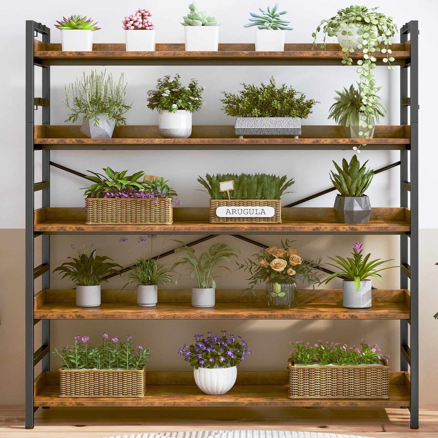 HCHQHS 6-Tier Bookcase
