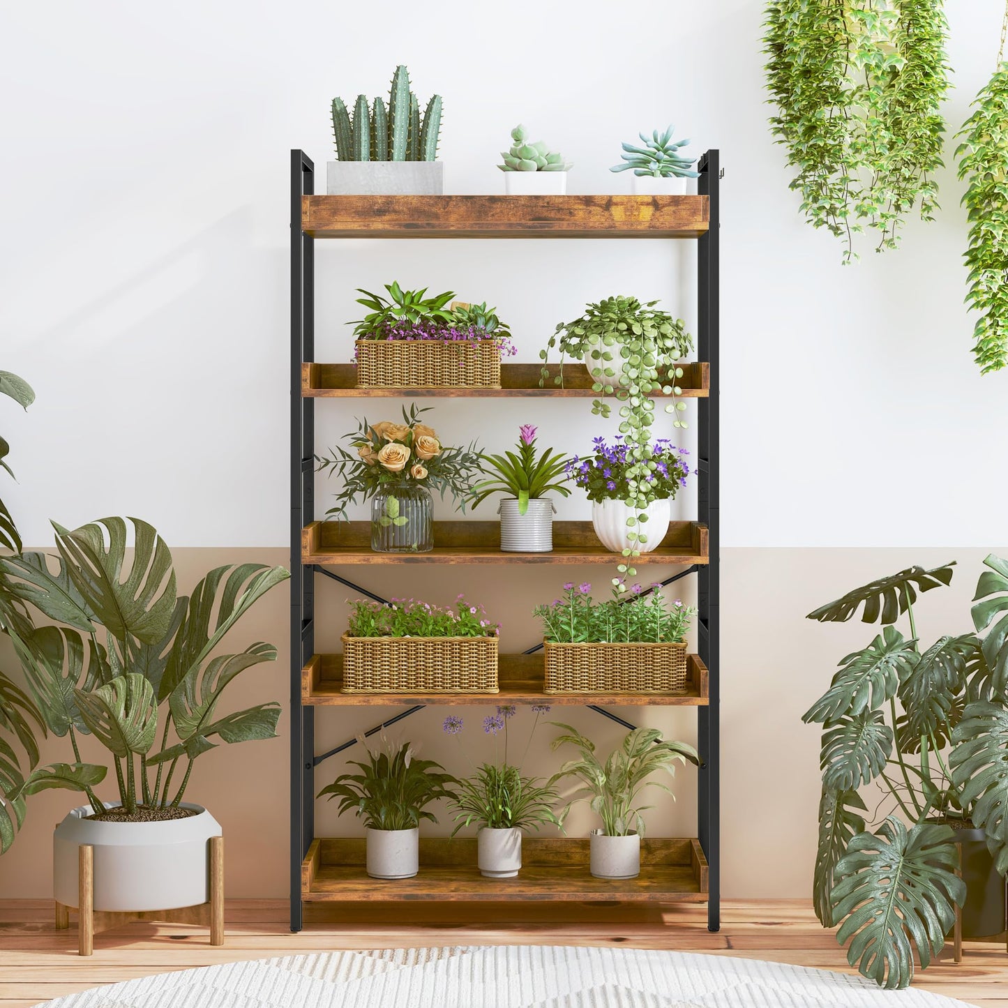 HCHQHS 6-Tier Bookcase