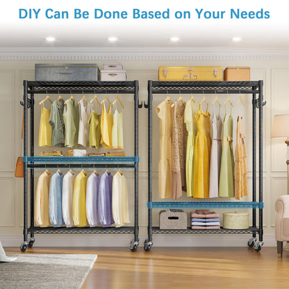 VIPEK R2 Rolling Clothes Rack with Wheels