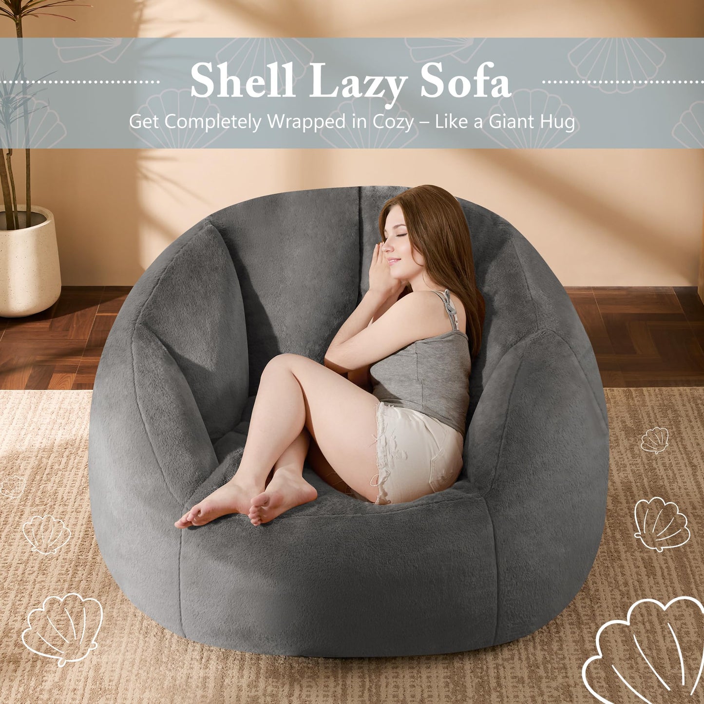 Giant Bean Bag Chair – Beige