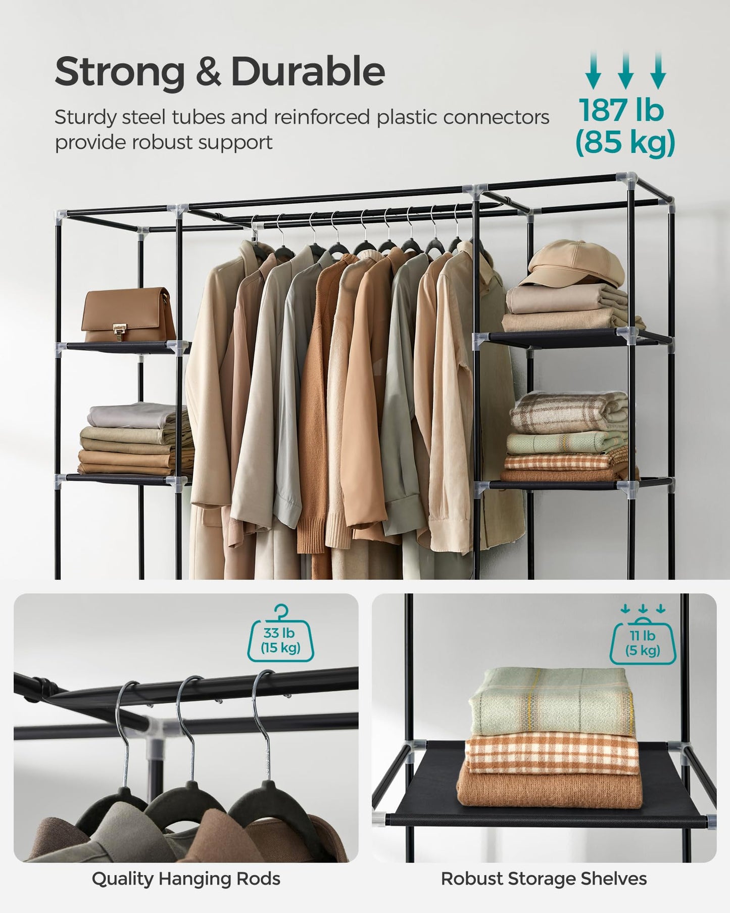 SONGMICS Portable Closet Wardrobe