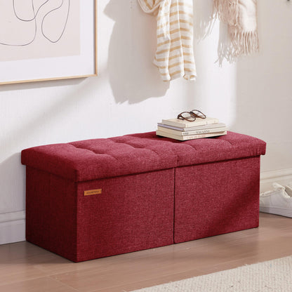HAUSFRAU 31.5" Storage Ottoman Bench