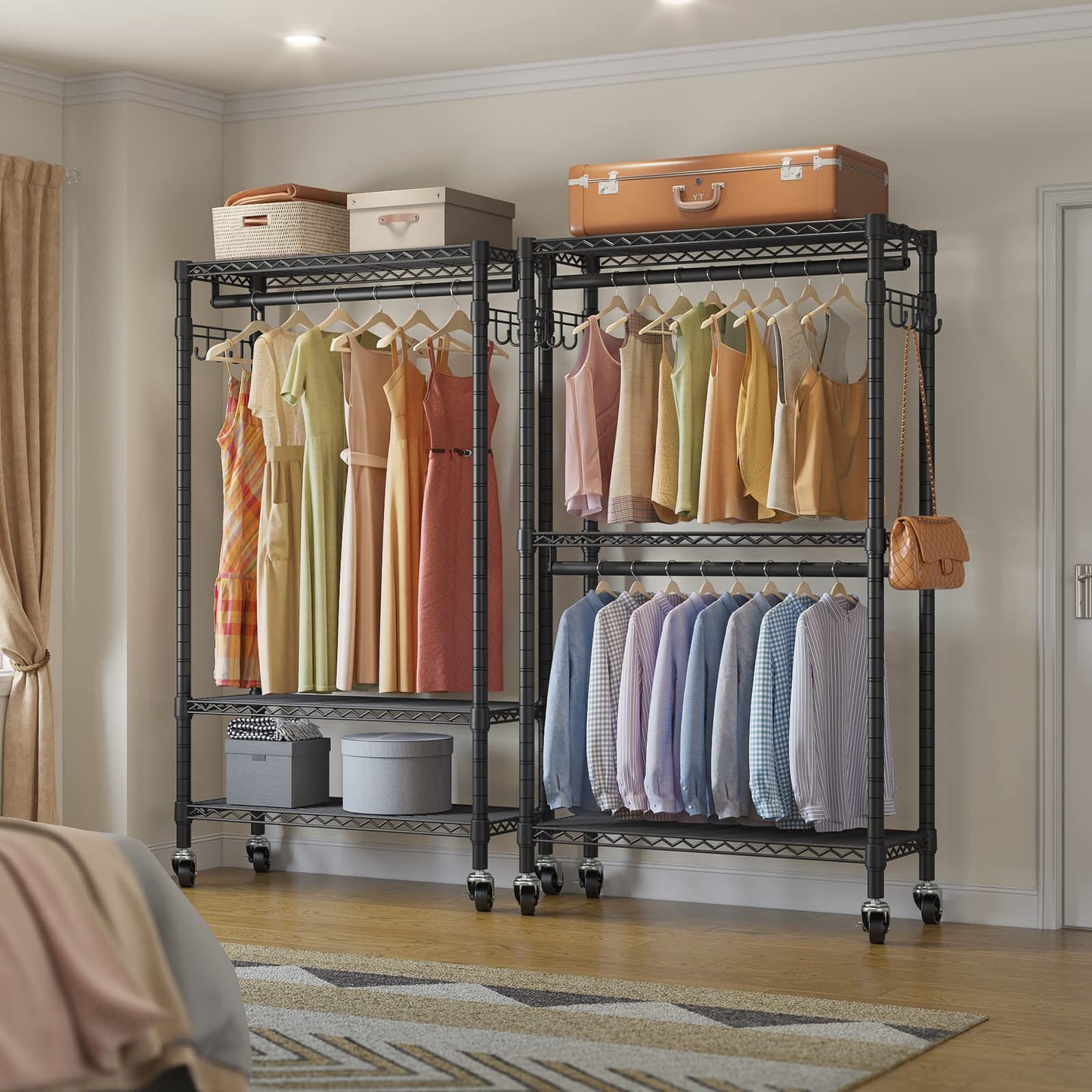 VIPEK R2 Rolling Clothes Rack with Wheels