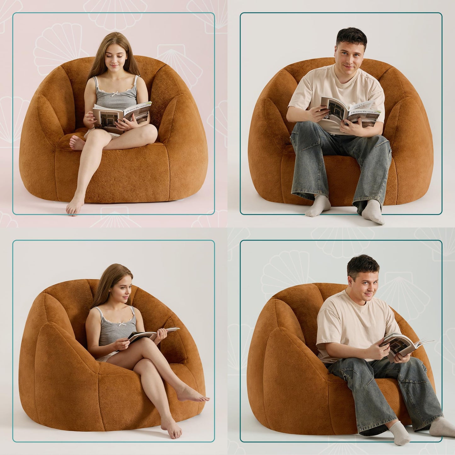 Giant Bean Bag Chair – Beige