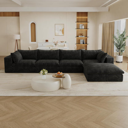 118" Modular Sofa – Black