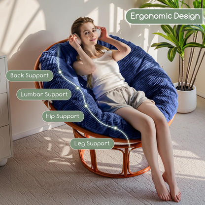 Papasan Chair Cushion 48" Green