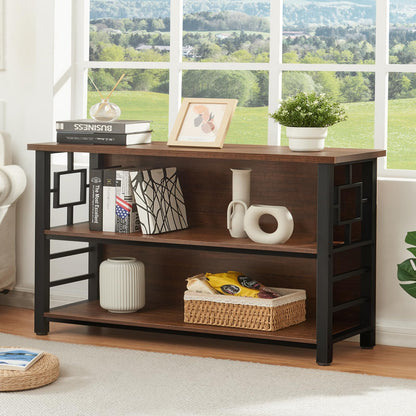 HOMISSUE 3-Tier Rustic Bookshelf
