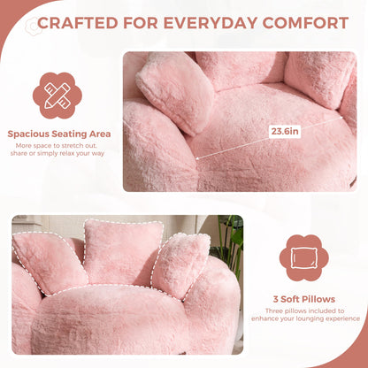 MAXYOYO Floral Bean Bag Chair – Beige