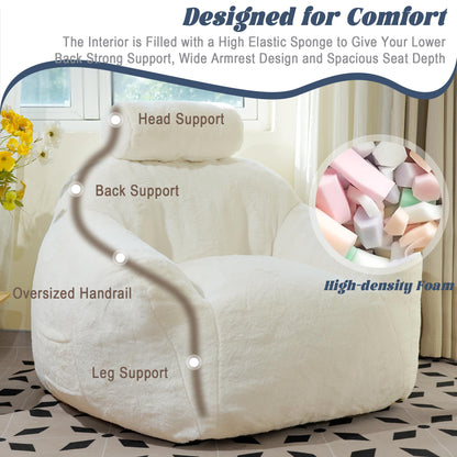 Large Bean Bag Chair with Pillow